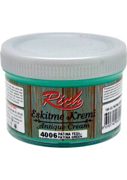 Eskitme Kremi 160 Cc. 4006 Patina Yeşili