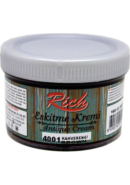 Eskitme Kremi 160 Cc. 4001 Kahverengi