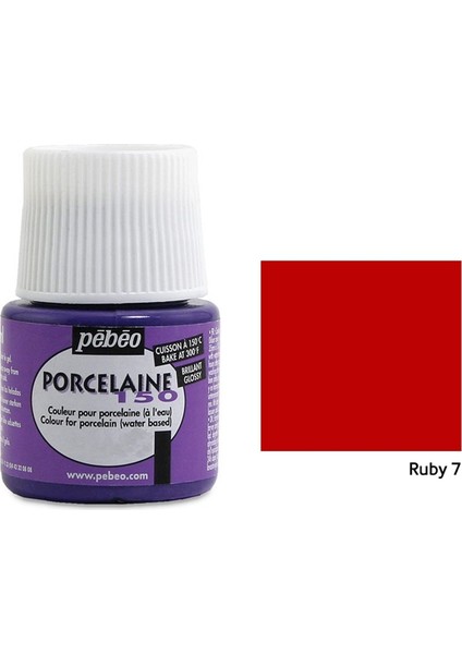 Porcelaine 150 Porselen Boyası 45Ml - Ruby 7