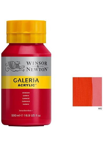 Galeria Akrilik Boya 500Ml - Vermilion Hue 682