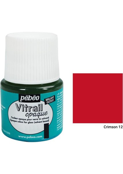 Vitrail Cam Boyası 45Ml - 12 Crimson