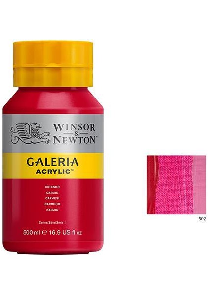 Galeria Akrilik Boya 500Ml - Permanent Rose 502