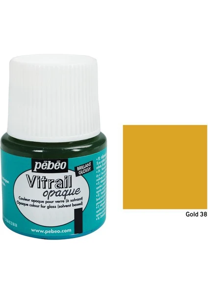 Vitrail Cam Boyası 45Ml - 38 Gold