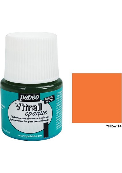 Vitrail Cam Boyası 45Ml - 14 Yellow