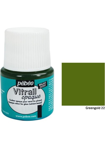 Vitrail Cam Boyası 45Ml - 22 Greengold