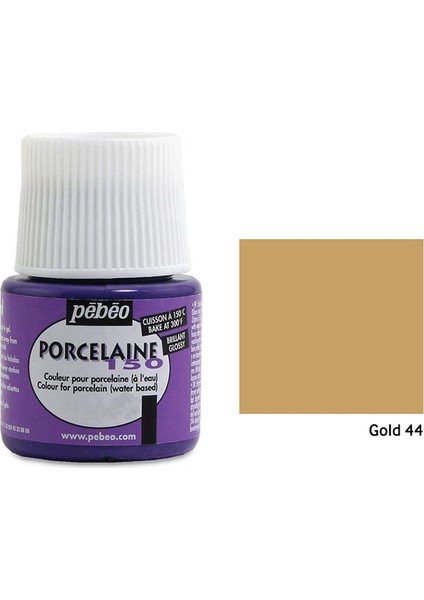 Porcelaine 150 Porselen Boyası 45Ml - Gold 44