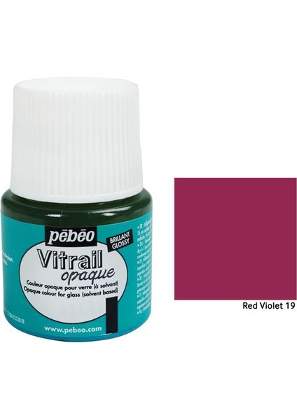 Vitrail Cam Boyası 45Ml - 19 Red Violet