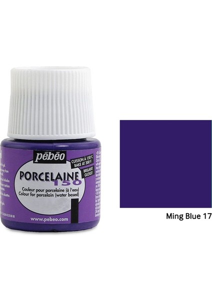 Porcelaine 150 Porselen Boyası 45Ml - Ming Blue 17