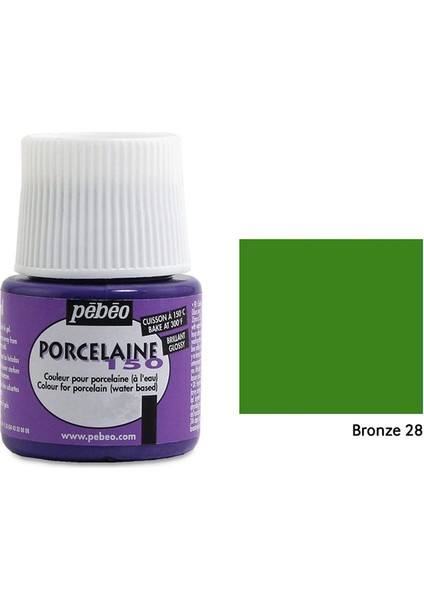 Porcelaine 150 Porselen Boyası 45Ml - Bronze Green 28