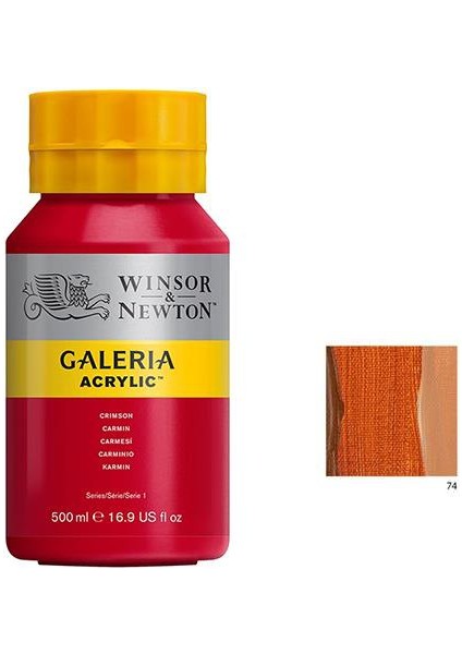 Galeria Akrilik Boya 500Ml - Burnt Sienna 74