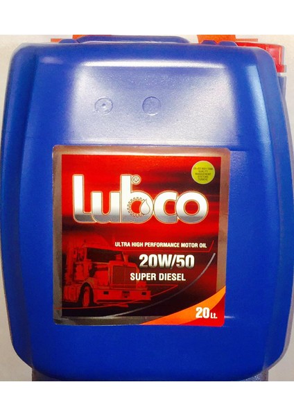 20W50 20 Litre Motor Yağı ( Üretim Yılı: 2021 )