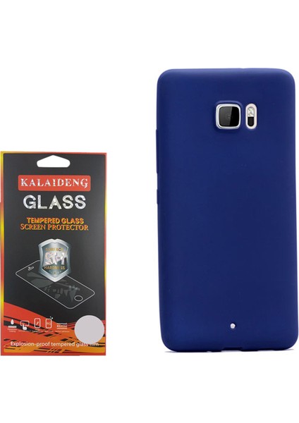 Htc U Ultra Kılıf Premier Silikon Case + Cam