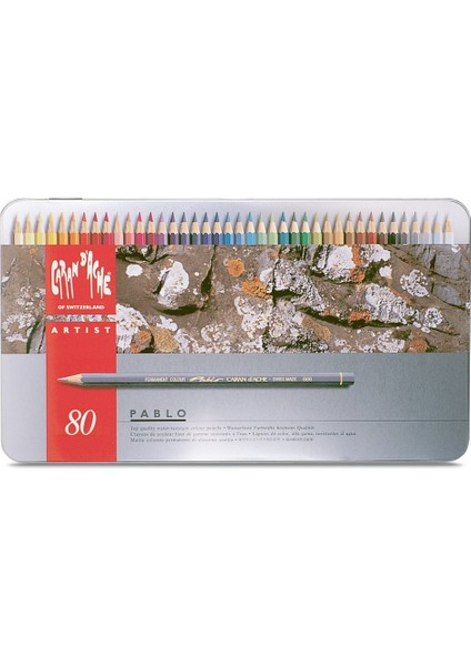 Caran Dache Paplo Metal Kutulu Kuru Boya Kalemi 666-380