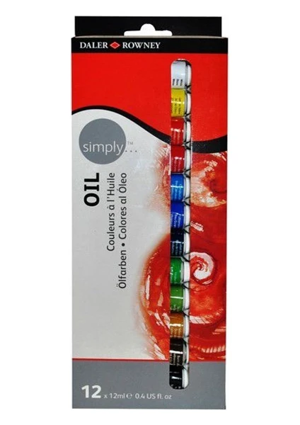 Daler Rowney Simply Yağlı Boya Seti 12X12Ml