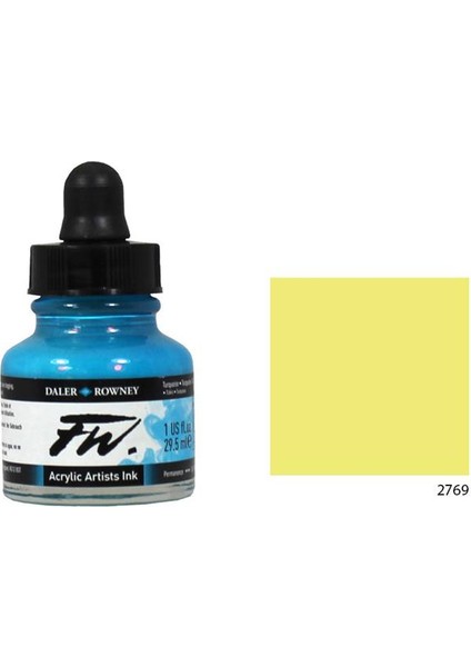 Fw Ink Likit Akrilik 29.5Ml - Lemon Yellow 2769