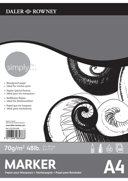 Simply Marker Pad 70Gr. - A4