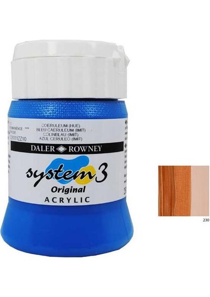 System 3 Akrilik Boya 500Ml - Copper Hue 230
