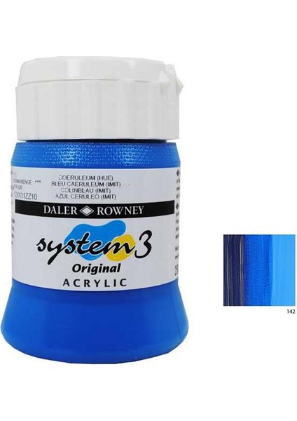System 3 Akrilik Boya 500Ml - Phthalo Blue 142