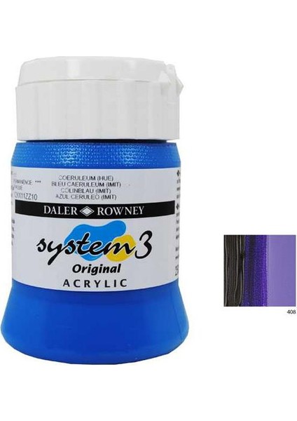 System 3 Akrilik Boya 500Ml - Deep Violet 408