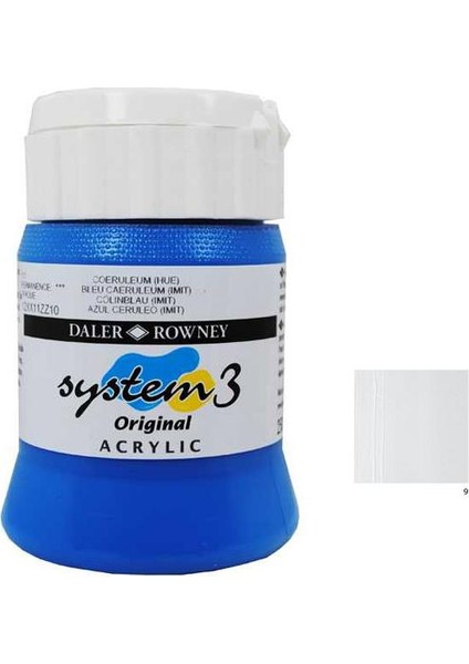 System 3 Akrilik Boya 500Ml - Titanium White 009