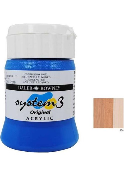System 3 Akrilik Boya 500Ml - Flesh Tint 578