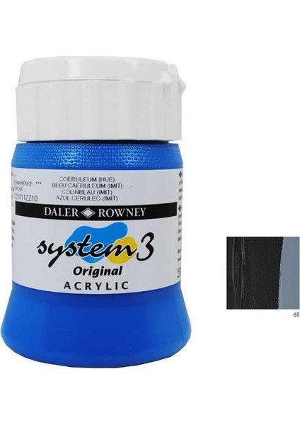 System 3 Akrilik Boya 500Ml - Payne'S Grey 65