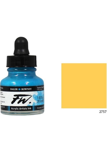 Fw Ink Likit Akrilik 29.5Ml - Brilliant Yellow 2757