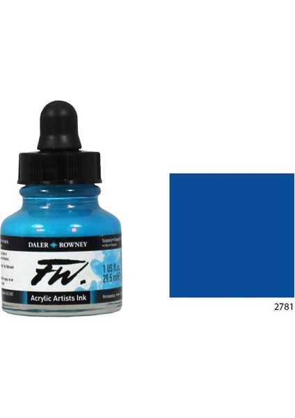 Fw Ink Likit Akrilik 29.5Ml - Rowney Blue 2781