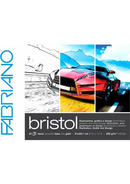 Bristol Defter - 250Gr. - 20Yp. - A4