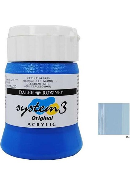 System 3 Akrilik Boya 500Ml - Wedgwood 114