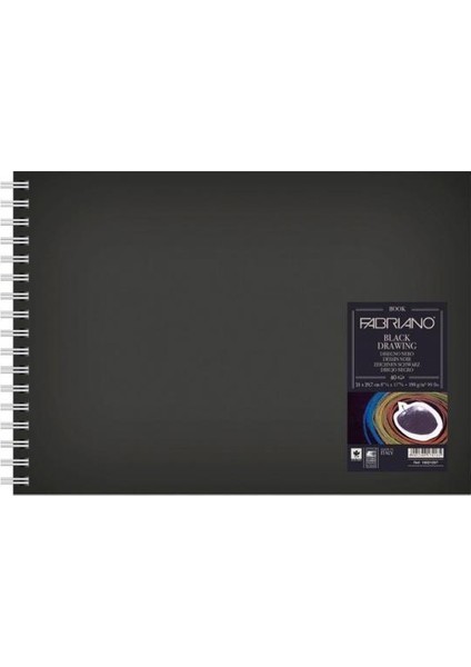 Black Drawing Book, Siyah Murillo Karton, 190Gr, 21X29,7Cm