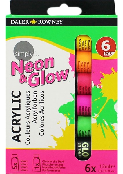 Simply Neon Akrilik Boya 6X12Ml