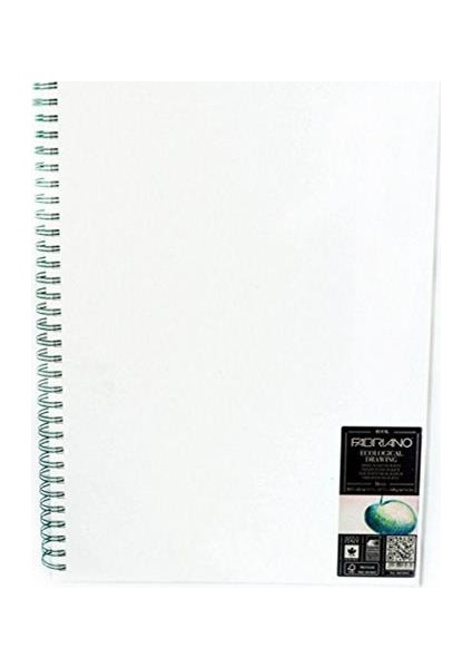 Ecological Drawing Book, Beyaz Kapaklı, Natural Dokulu, 120Gr, 29,7X42Cm