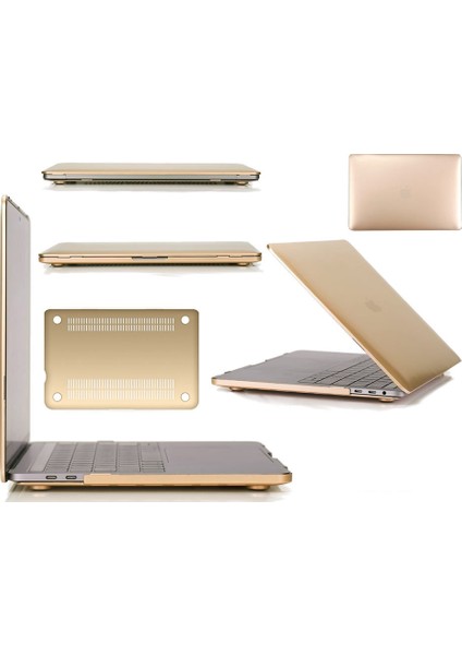 Macbook Pro 15.4 Touch Bar Gold Shell Kapak Kılıf