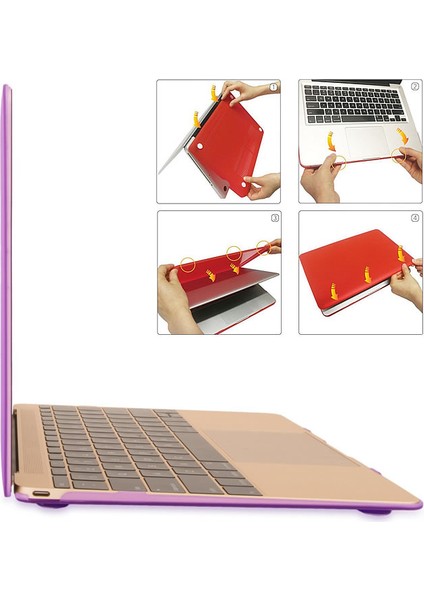 Apple Macbook Pro 13.3 Shell Rubber Sert Koruma Kılıf
