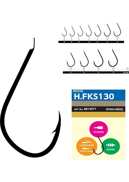 Hfks 130 Black Nıckel 15 Li Pk No:2/0