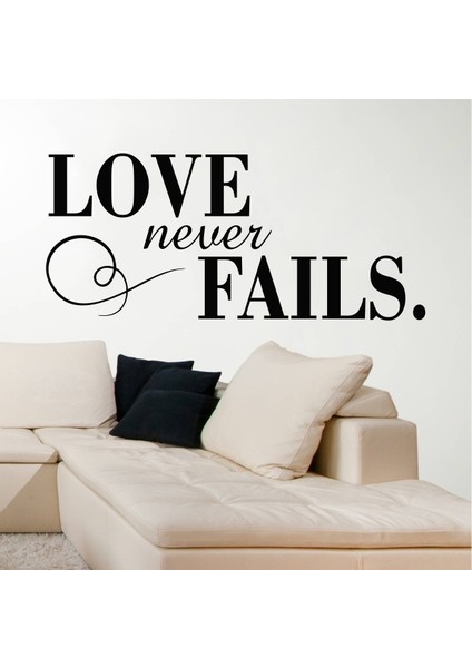 Love Never Fails Duvar Sticker