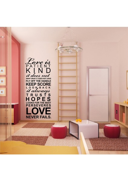 Love is Patient Duvar Sticker