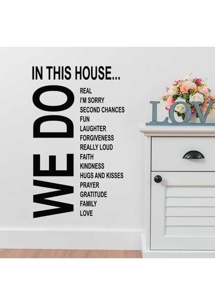 In This House Duvar Sticker