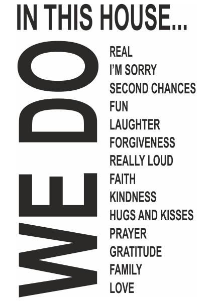 In This House Duvar Sticker fiyatları