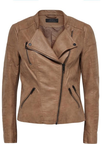 Bayan Deri Ceket 15102997 Leather Bıker fırsatları