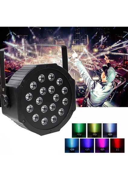 led Par Rgb 18X3 Lazer Işık Disko, Sahne Aydınlatma Dj Parti Işık