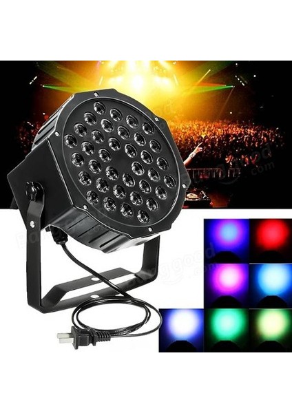 led Par Rgb 36Wx3 Lazer Işık Disko, Sahne Aydınlatma Dj Parti Işık