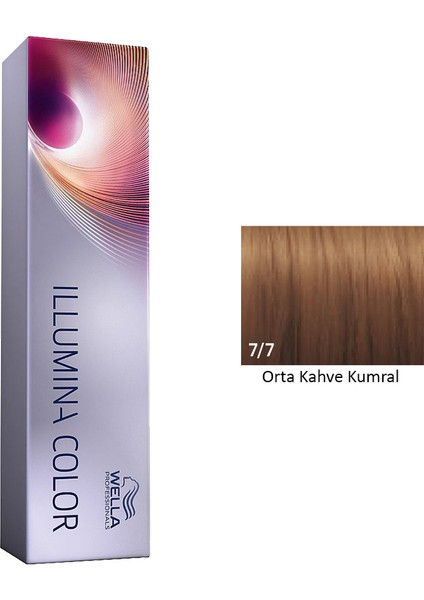 İllumina 7.7 Orta Kahve Kumral Saç Boyası 60ml
