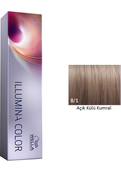 İllumina 8.1 Açık Küllü Kumral Saç Boyası 60ml