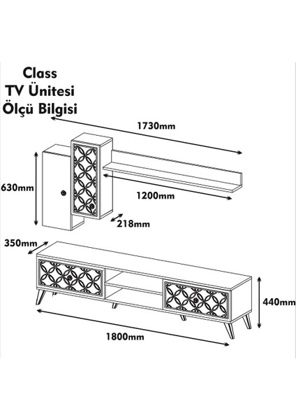 Variant Class Tv Ünitesi Ceviz