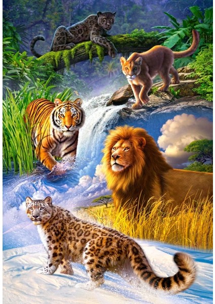 1000 Parça Büyük Kediler Puzzle