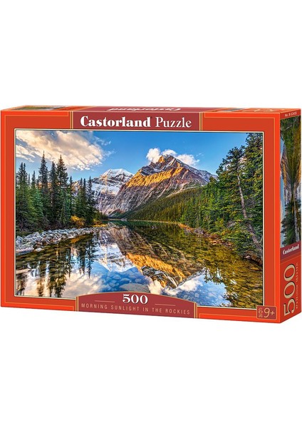 500 Parça Puzzle - Morning Sunlight in the Rockies