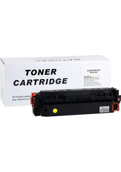 Hp CC532A/CE412A Sarı Toner CP2025 2320 Pro 400 Canon LBP7200(CRG 718)