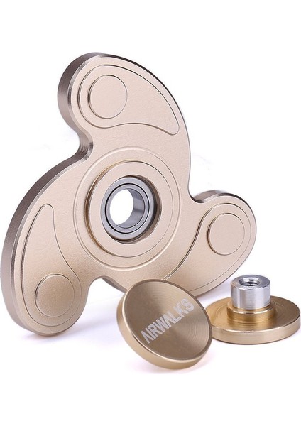 Metal Stres Çarkı Gun Find Spinner Pro Spinner Pervane Taşıma Çantalı Gold